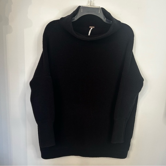 Free People Women’s Ottoman Slouchy Tunic Black XS retails now in stores $168 - Picture 3 of 6